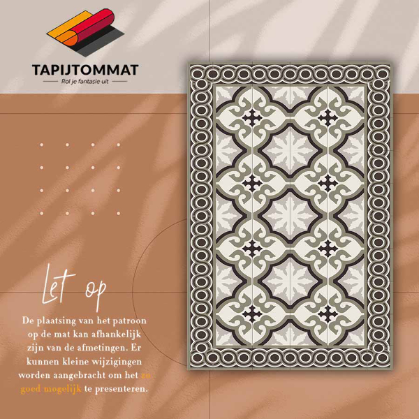Alfombra vinilo cocina Patrón español