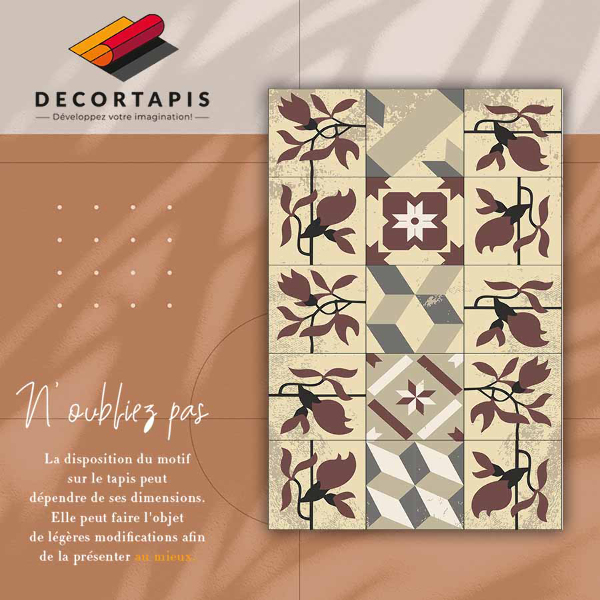Alfombra vinílica Azulejos de magnolia