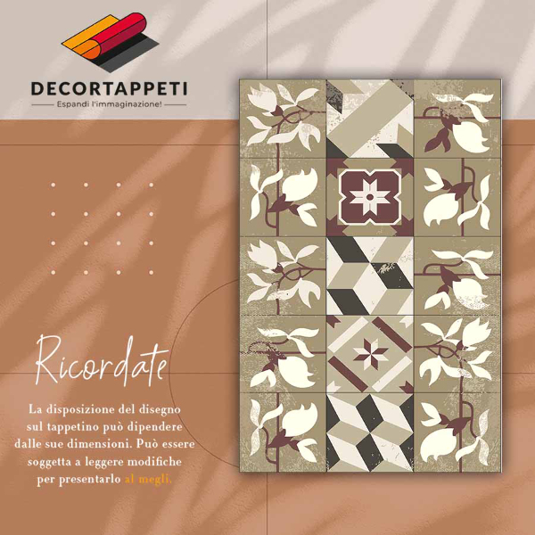 Alfombra vinílica Azulejos de magnolia