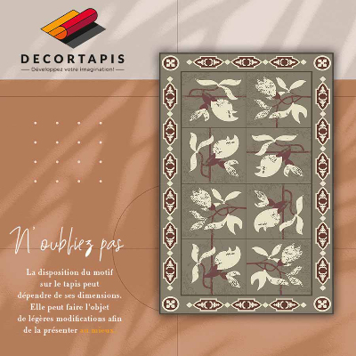 Alfombra vinilo cocina Azulejos de magnolia