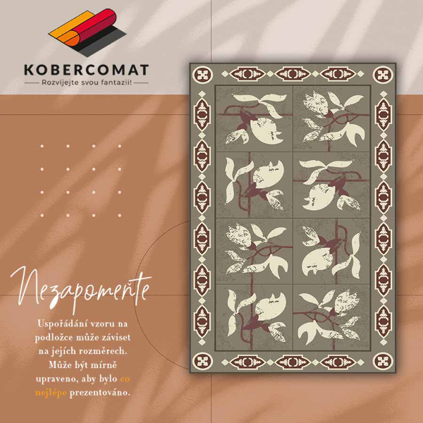 Alfombra vinilo cocina Azulejos de magnolia