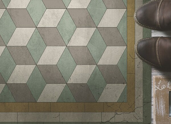 Alfombra vinílica Bloques
