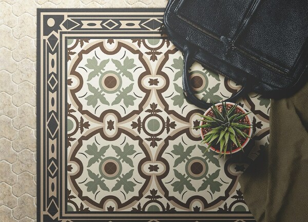 Alfombra de vinilo para salon Patrones ovales
