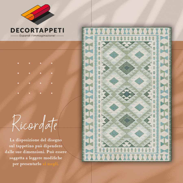 Alfombra vinílica Rotos verdes