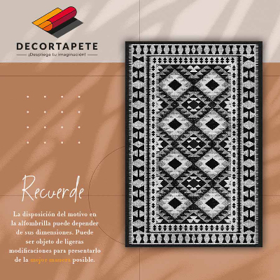 Alfombra vinilo cocina Diamantes negros