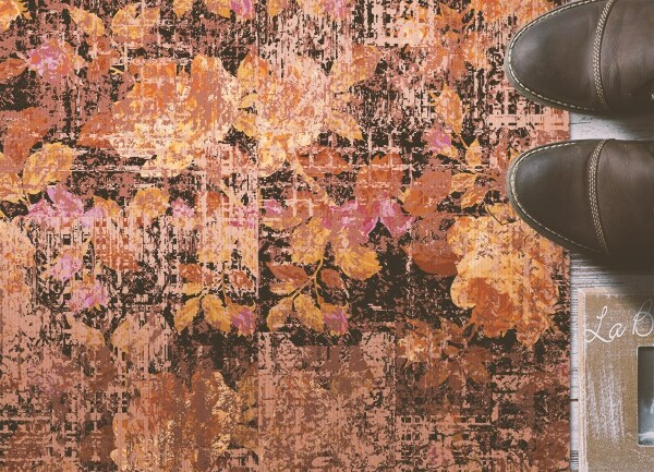 Alfombra vinílica Flores vintage