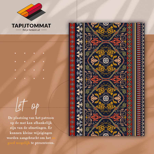 Alfombra vinílica Patrón de boho floral