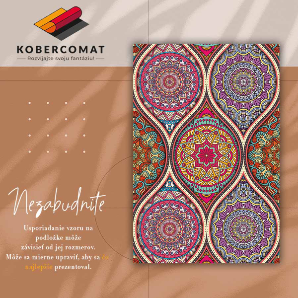 Alfombra pvc Mandala colorido
