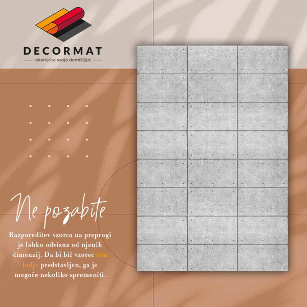 Alfombra vinílica Cubo de concreto