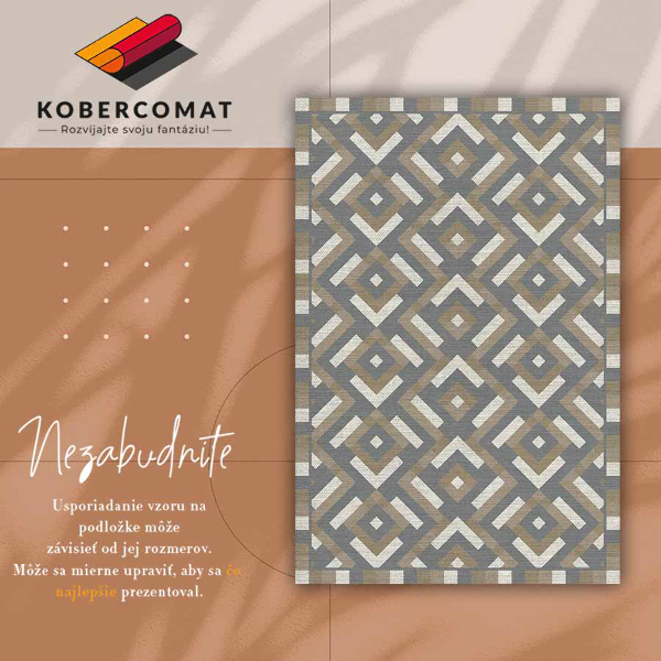 Alfombra vinilo Geometría azteca