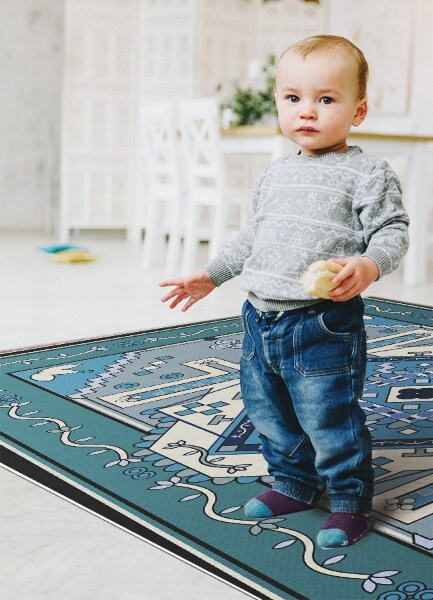 Alfombra de vinilo para cocina Geometría árabe