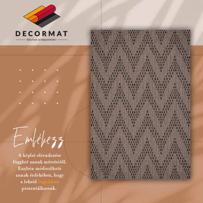 Alfombra de vinilo para cocina Jodki zigzag