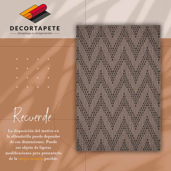 Alfombra de vinilo para cocina Jodki zigzag