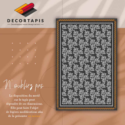 Alfombra vinilo cocina Trenza floral