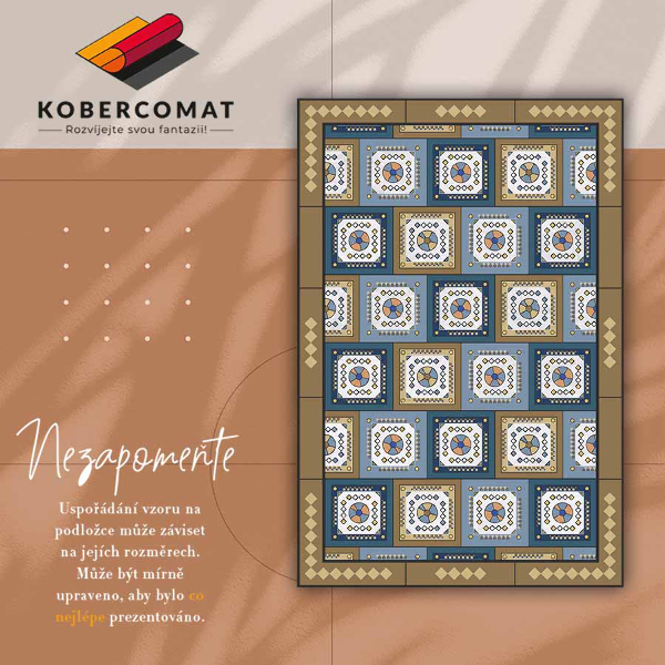 Alfombra vinílica Cubo geométrico