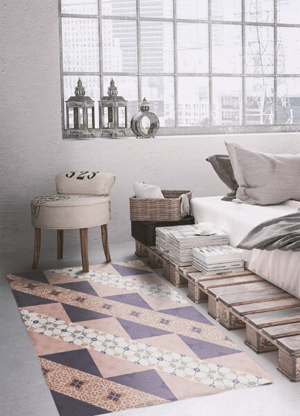 Alfombra vinilo cocina Rayas modernistas