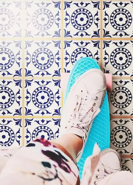 Alfombra vinilo Azulejos griegos