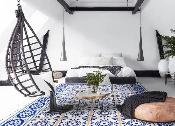 Alfombra vinilo Azulejos griegos
