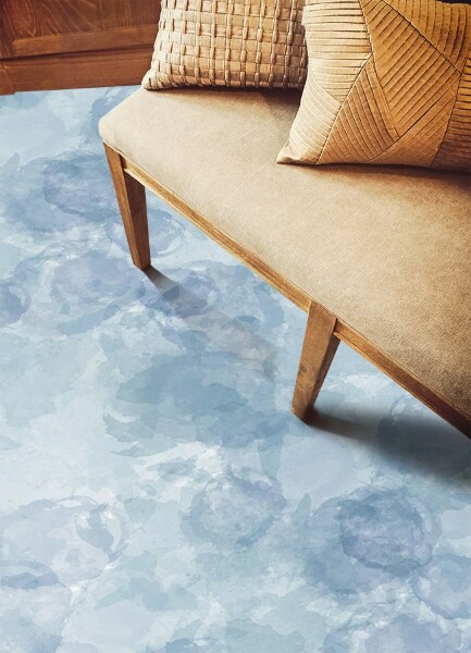 Alfombra de vinilo para cocina Manchas de acuarela