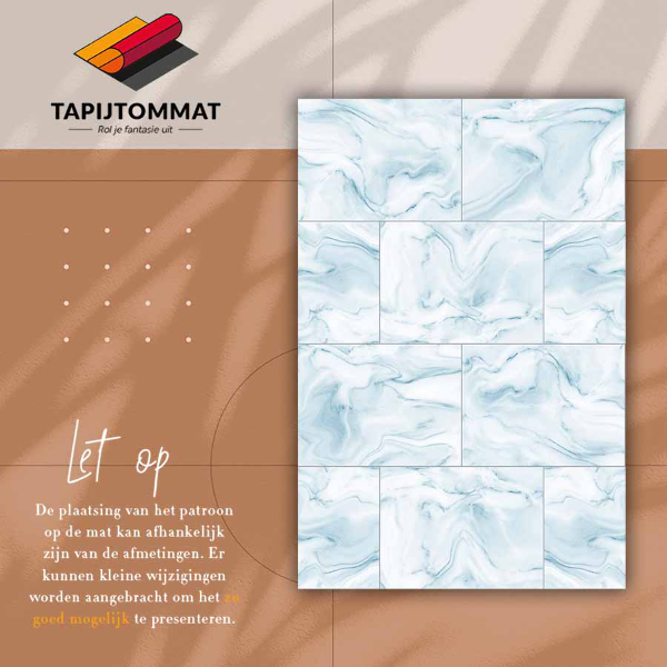 Alfombra de vinilo Azulejos de mármol