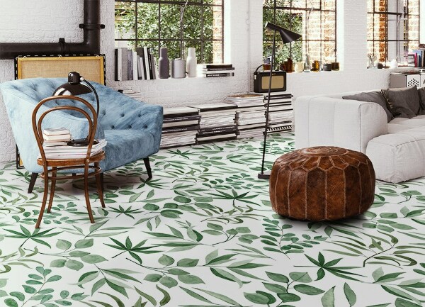Alfombra de vinilo Hojas pequeñas