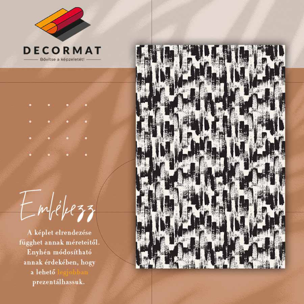 Alfombra de vinilo para cocina Pinceladas