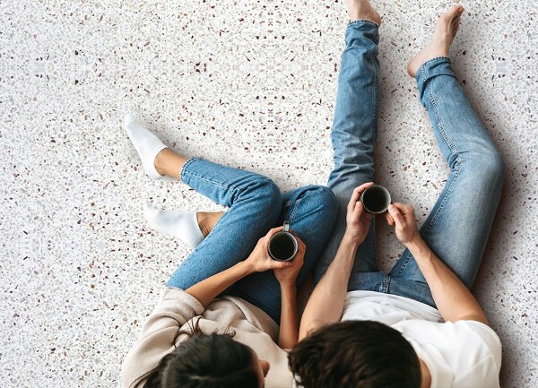Alfombra vinílica Mármol estampado