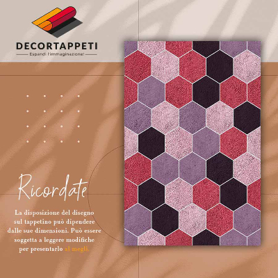 Alfombra vinilo Hexágonos de textura