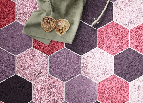 Alfombra vinilo Hexágonos de textura