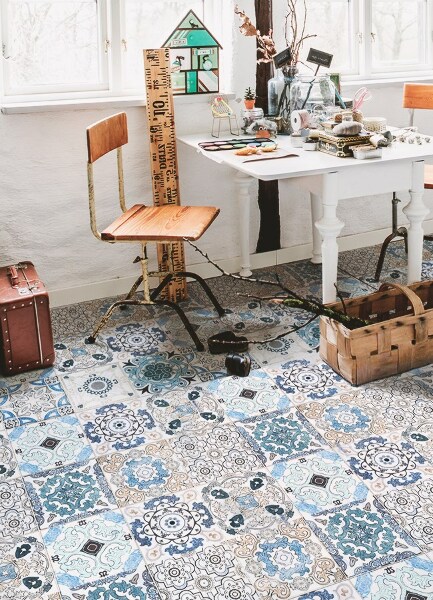 Alfombra vinilo cocina Fichas portuguesas