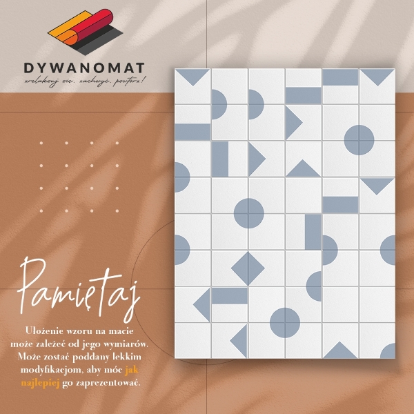 Alfombra de vinilo para cocina Formas geométricas