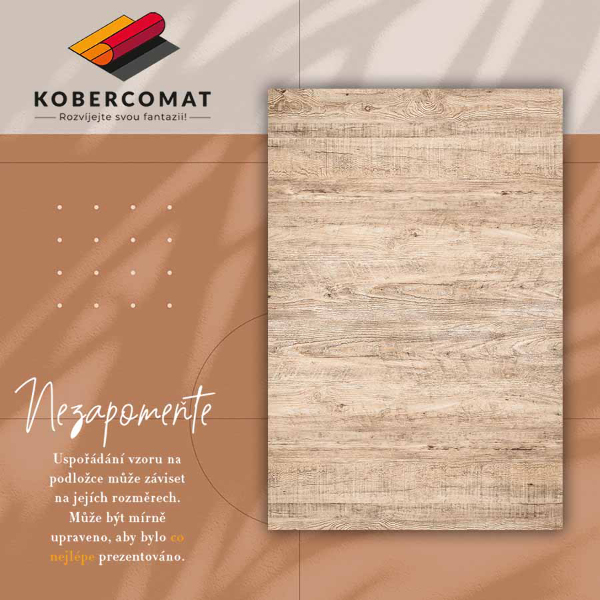 Alfombra pvc Madera en bruto