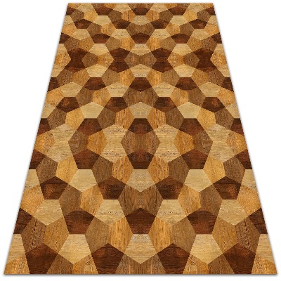 Alfombra vinílica Geometría de parquet