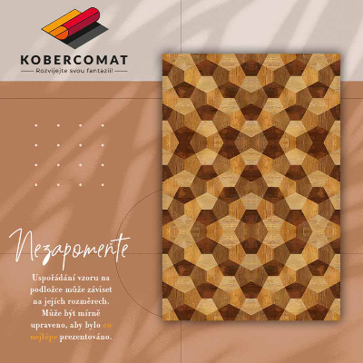 Alfombra vinílica Geometría de parquet