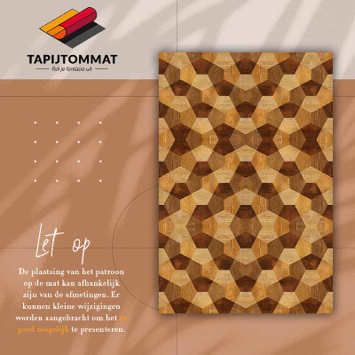 Alfombra vinílica Geometría de parquet