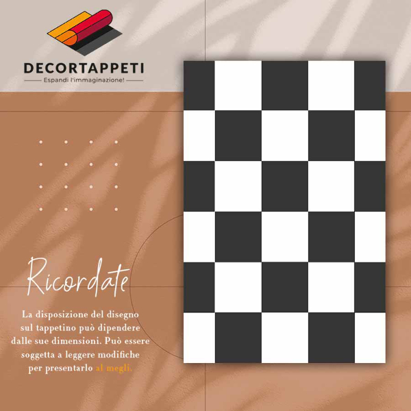 Alfombra vinílica tablero de ajedrez