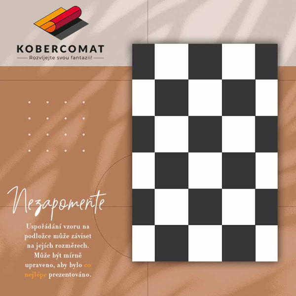 Alfombra vinílica tablero de ajedrez