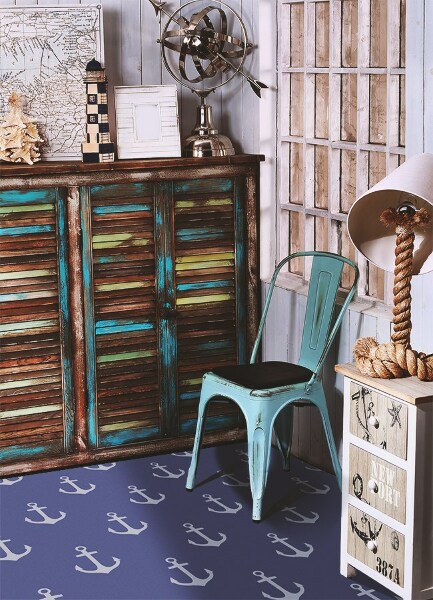 Alfombra vinilo cocina Ancla