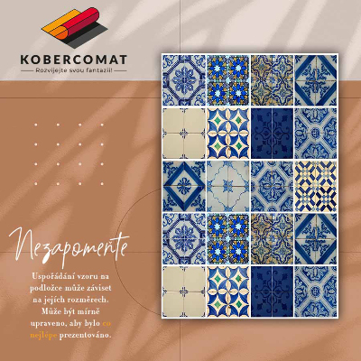 Alfombra vinilo cocina Azulejos marroquíes