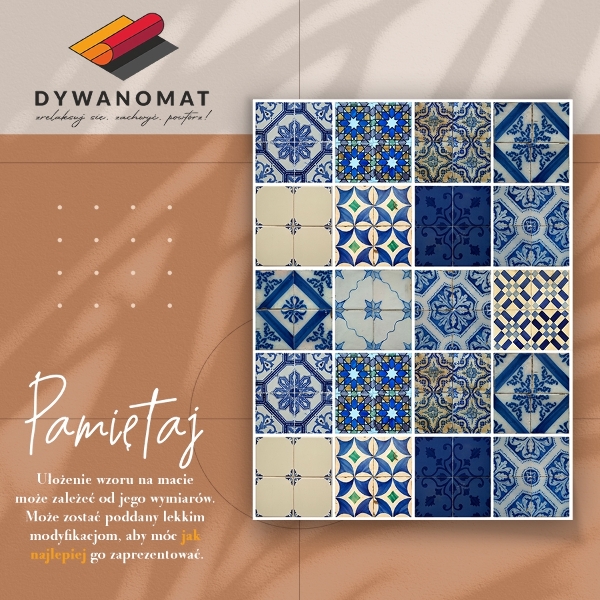 Alfombra vinilo cocina Azulejos marroquíes