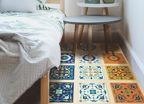Alfombra vinílica Azulejos griegos