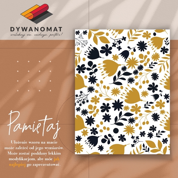 Alfombra pvc Flores
