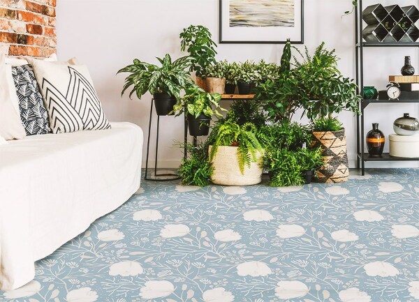 Alfombra vinilo cocina Pasos y brotes