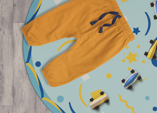 Alfombra vinílica redonda Piniata abstracto