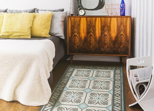 Alfombra de vinilo Azulejos vintage