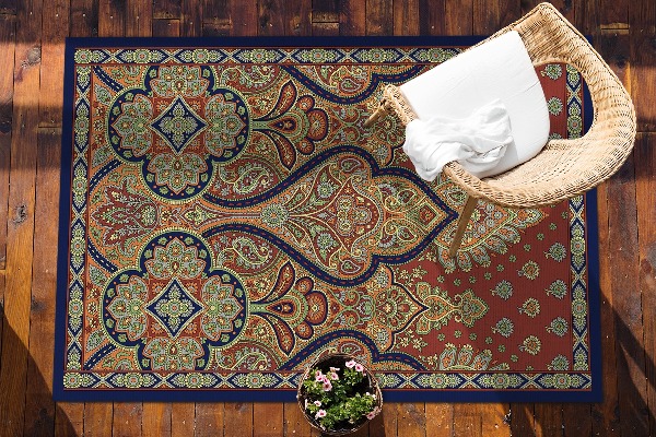 Alfombra exterior Estilo retro indio