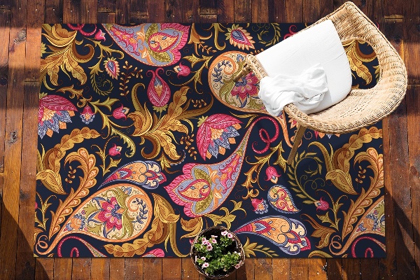 Alfombra vinílica exterior Colorido paisley