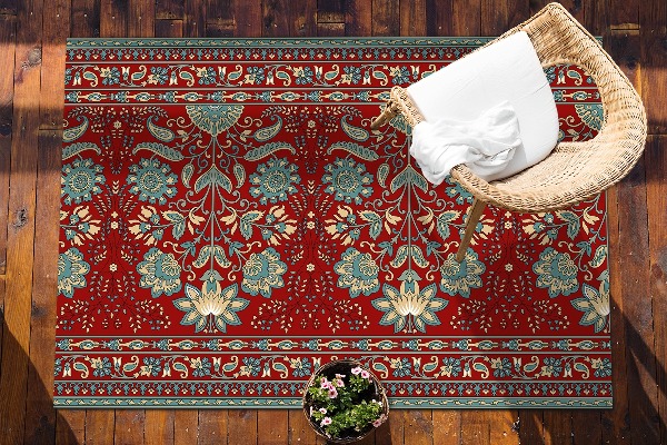 Alfombra exterior Paisley flowers
