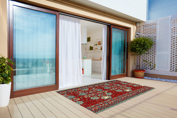 Alfombra exterior Paisley flowers