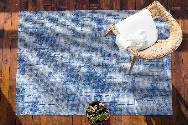 Alfombra de exterior Manchas azules